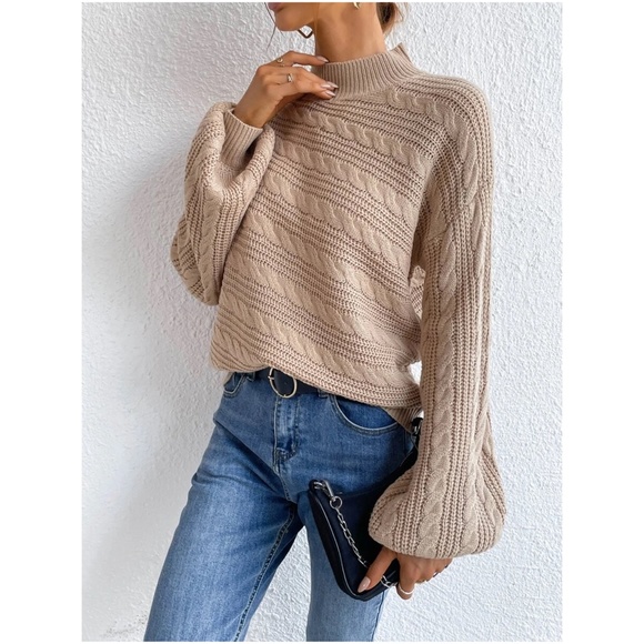 Cozy Chunky Knit Oversized Sweater Top - Picture 6 of 6